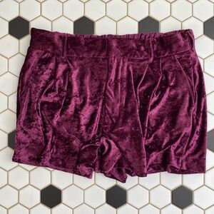 FREE PEOPLE | VELVET SHORTS